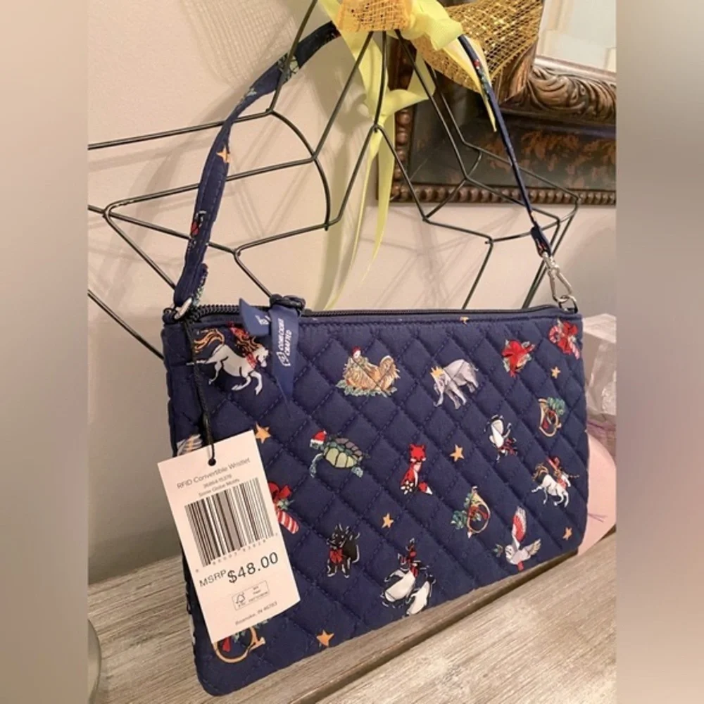 Vera Bradley RFID Convertible Wristlet ✨ Snow Globe Motifs - Picture 8 of 14